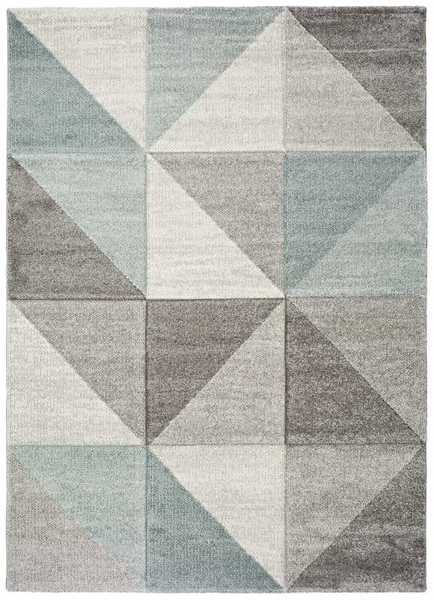 Alfombra Rombos Gris y Azul