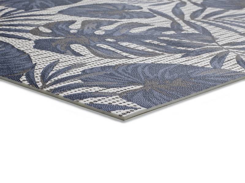 Alfombra de PVC para Cocina en Color Azul