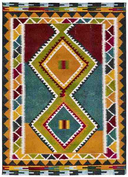 Alfombra Étnica Zaria 16499 Multicolor