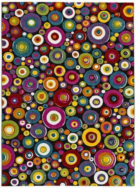 Alfombra Étnica Círculos Multicolor 22842