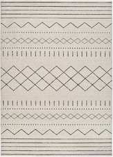 ALFOMBRA ÉTNICA 12259 BLANCO