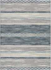 ALFOMBRA ÉTNICA AZUL/GRIS 12242