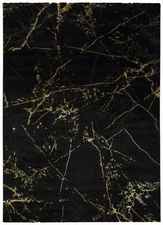 ALFOMBRA ABSTRACTA 23438 NEGRO
