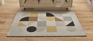 ALFOMBRA GEOMÉTRICA DOMUS 32311 CREMA