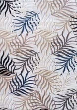 Alfombra Floral 15 Gris