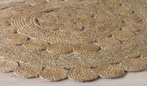 ALFOMBRA REDONDA DE YUTE DOTTY 205 NATURAL