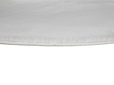 ALFOMBRA LAVABLE DE PELO LARGO LISO BLANCO