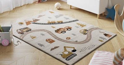 ALFOMBRA INFANTIL CARRETERA 40266 BEIGE
