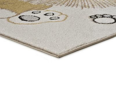 ALFOMBRA INFANTIL LEÓN 40265 BLANCO