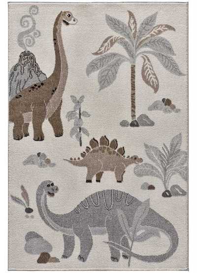 ALFOMBRA INFANTIL DINOSAURIOS 40254 BLANCO