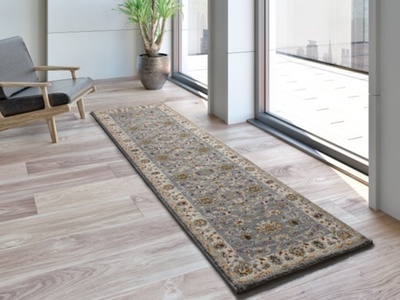 ALFOMBRA CLASICA PERSA 12505 PLATA