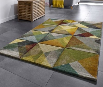 ALFOMBRA GEOMÉTRICA MATRIX 24064 MULTICOLOR