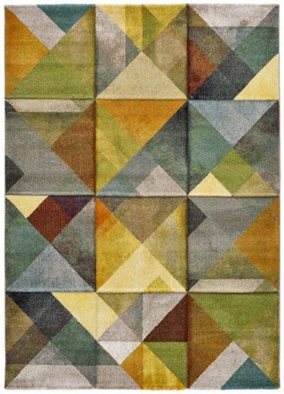 ALFOMBRA GEOMÉTRICA MATRIX 24064 MULTICOLOR