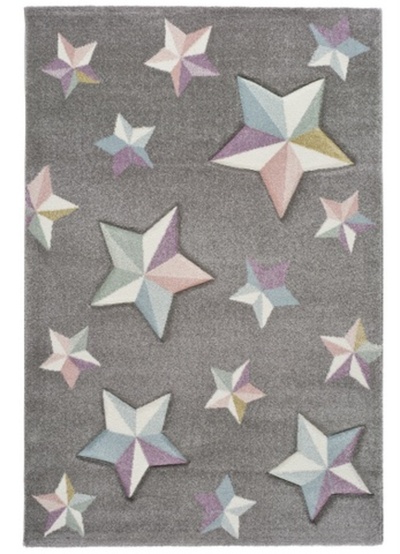ALFOMBRA INFANTIL ESTRELLAS EN RELIEVE