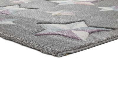 ALFOMBRA INFANTIL ESTRELLAS EN RELIEVE