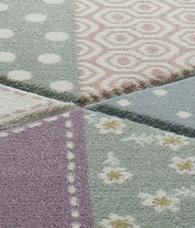 ALFOMBRA INFANTIL TRIÁNGULOS MULTICOLOR