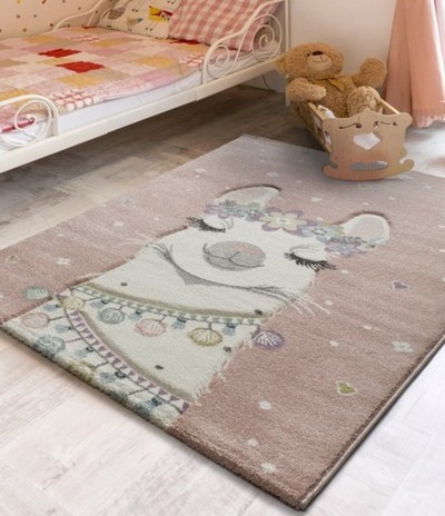 ALFOMBRA INFANTIL LLAMA PRESUMIDA