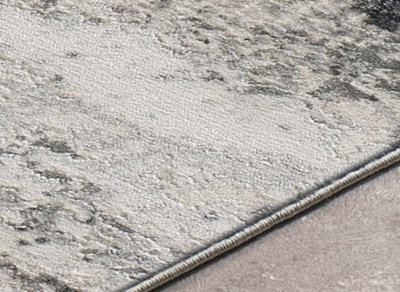 ALFOMBRA ABSTRACTA EN RELIEVE 8385 GRIS