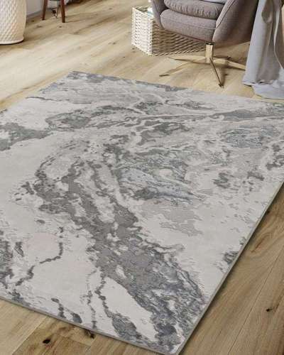 ALFOMBRA ABSTRACTA EN RELIEVE 8441 GRIS