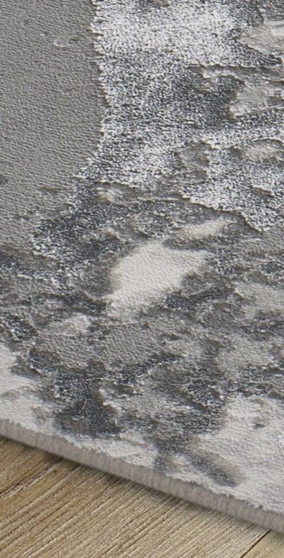 ALFOMBRA ABSTRACTA EN RELIEVE 8441 GRIS