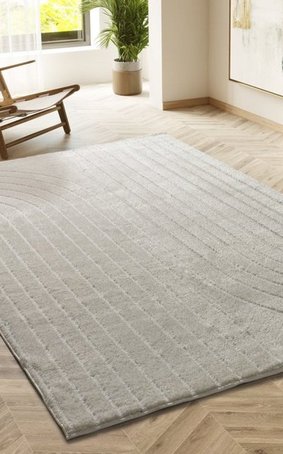 ALFOMBRA NÓRDICA EN RELIEVE 8583 BLANCO