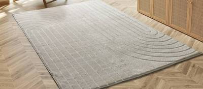 ALFOMBRA NÓRDICA EN RELIEVE 8583 BLANCO