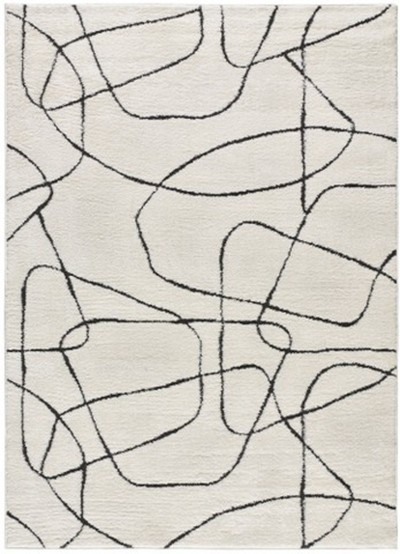 ALFOMBRA NÓRDICA EN RELIEVE 8522 BLANCO