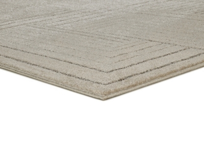 ALFOMBRA GEOMÉTRICA EN RELIEVE 2888 BEIGE