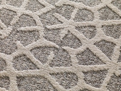 ALFOMBRA GEOMÉTRICA EN RELIEVE 1271 BEIGE