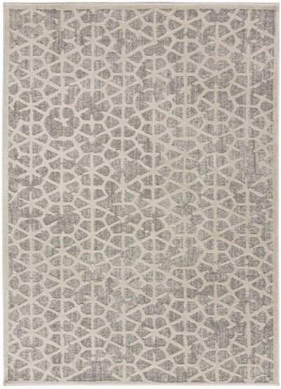 ALFOMBRA GEOMÉTRICA EN RELIEVE 1271 BEIGE