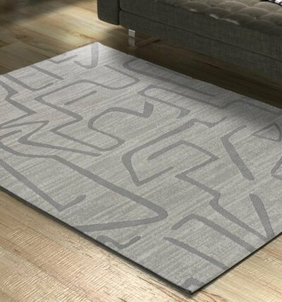 ALFOMBRA ABSTRACTA RELIEVE 12513 PLATA