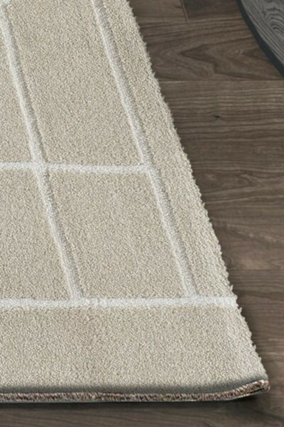 ALFOMBRA ÉTNICA RELIEVE 12509 CREMA