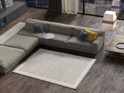 ALFOMBRA ABSTRACTA RELIEVE 12508 CREMA
