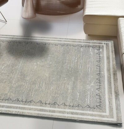 ALFOMBRA ÉTNICA RELIEVE 12507 GRIS