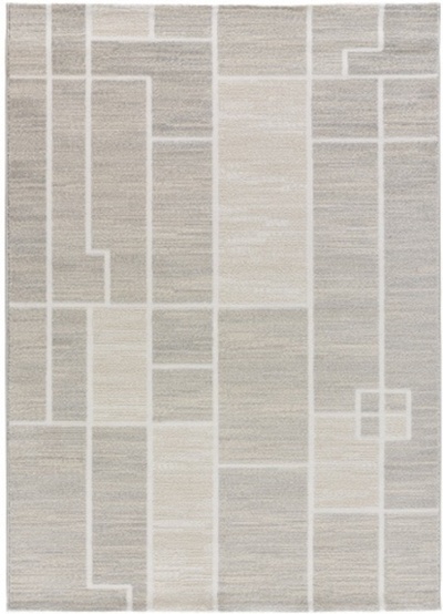 ALFOMBRA ÉTNICA RELIEVE 12506 CREMA