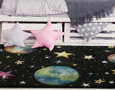 ALFOMBRA INFANTIL TOYS 22984 NEGRO