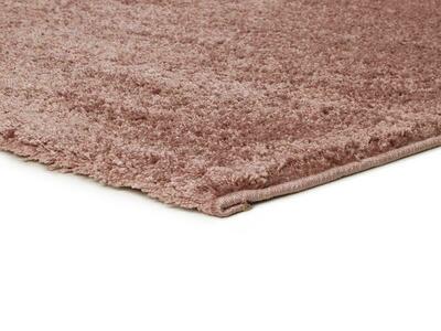 ALFOMBRA DE PELO LARGO ROSA LISO