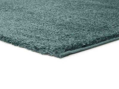 ALFOMBRA DE PELO LARGO AZUL LISO