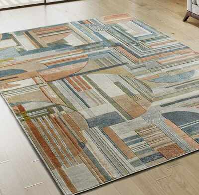 ALFOMBRA GEOMÉTRICA 22 MULTICOLOR