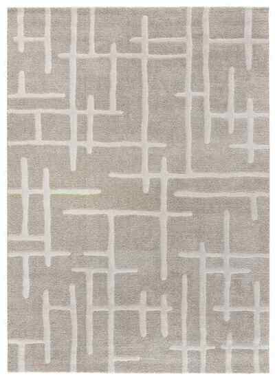 ALFOMBRA GEOMÉTRICA EN RELIEVE 77301 BEIGE