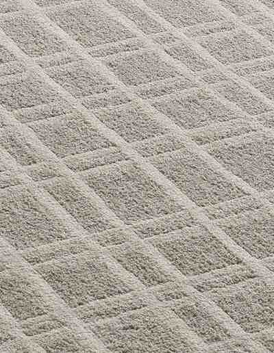 ALFOMBRA NÓRDICA EN RELIEVE 77305 CREMA