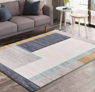 ALFOMBRA GEOMÉTRICA 22065 MULTICOLOR