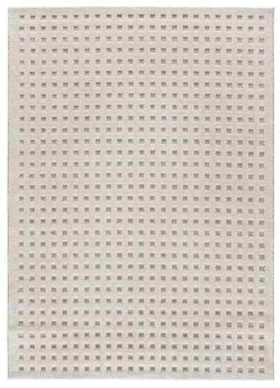 ALFOMBRA NÓRDICA DE CUADROS EN RELIEVE DIENA 40418 BLANCO