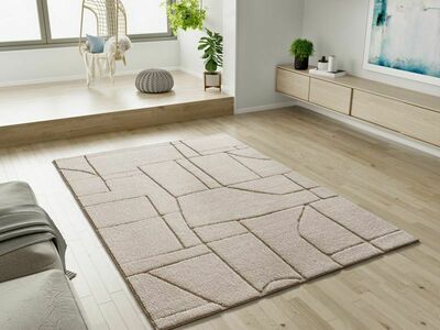 ALFOMBRA NÓRDICA EN RELIEVE DIENA 40406 BLANCO