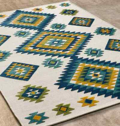 ALFOMBRA DE EXTERIOR MILA 23532 MULTICOLOR