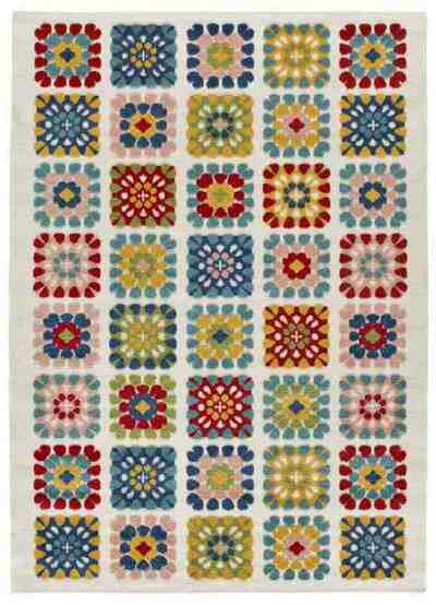 ALFOMBRA DE EXTERIOR MILA 23528 MULTICOLOR