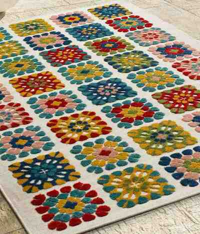 ALFOMBRA DE EXTERIOR MILA 23528 MULTICOLOR