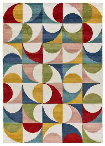 ALFOMBRA ABSTRACTA MILA 23524 MULTICOLOR