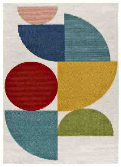 ALFOMBRA ABSTRACTA MILA 23522 MULTICOLOR
