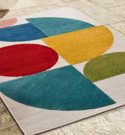 ALFOMBRA ABSTRACTA MILA 23522 MULTICOLOR